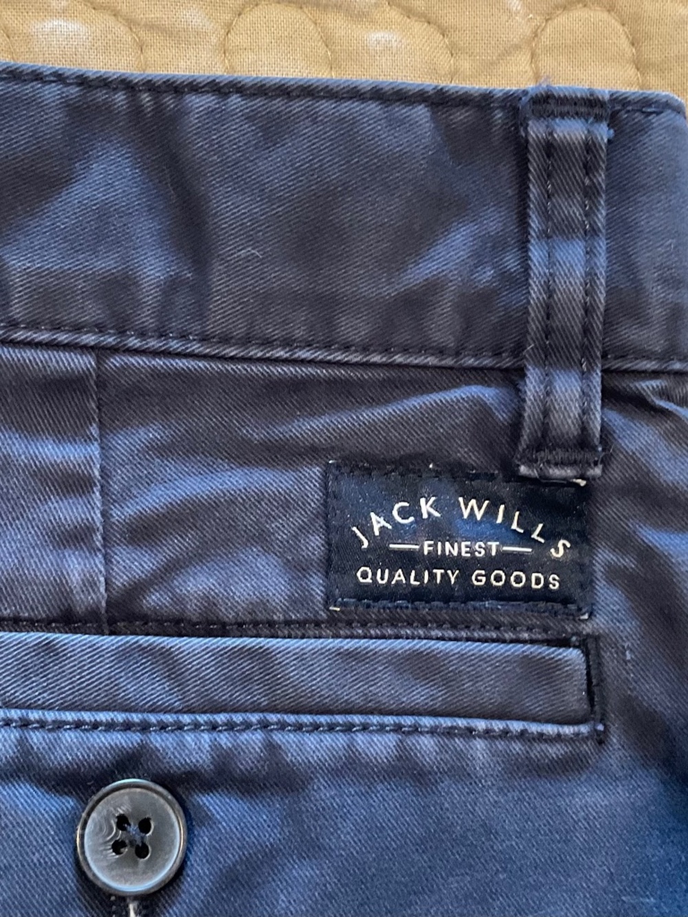 Dark Blue Jack Wills Slim Chino 32R